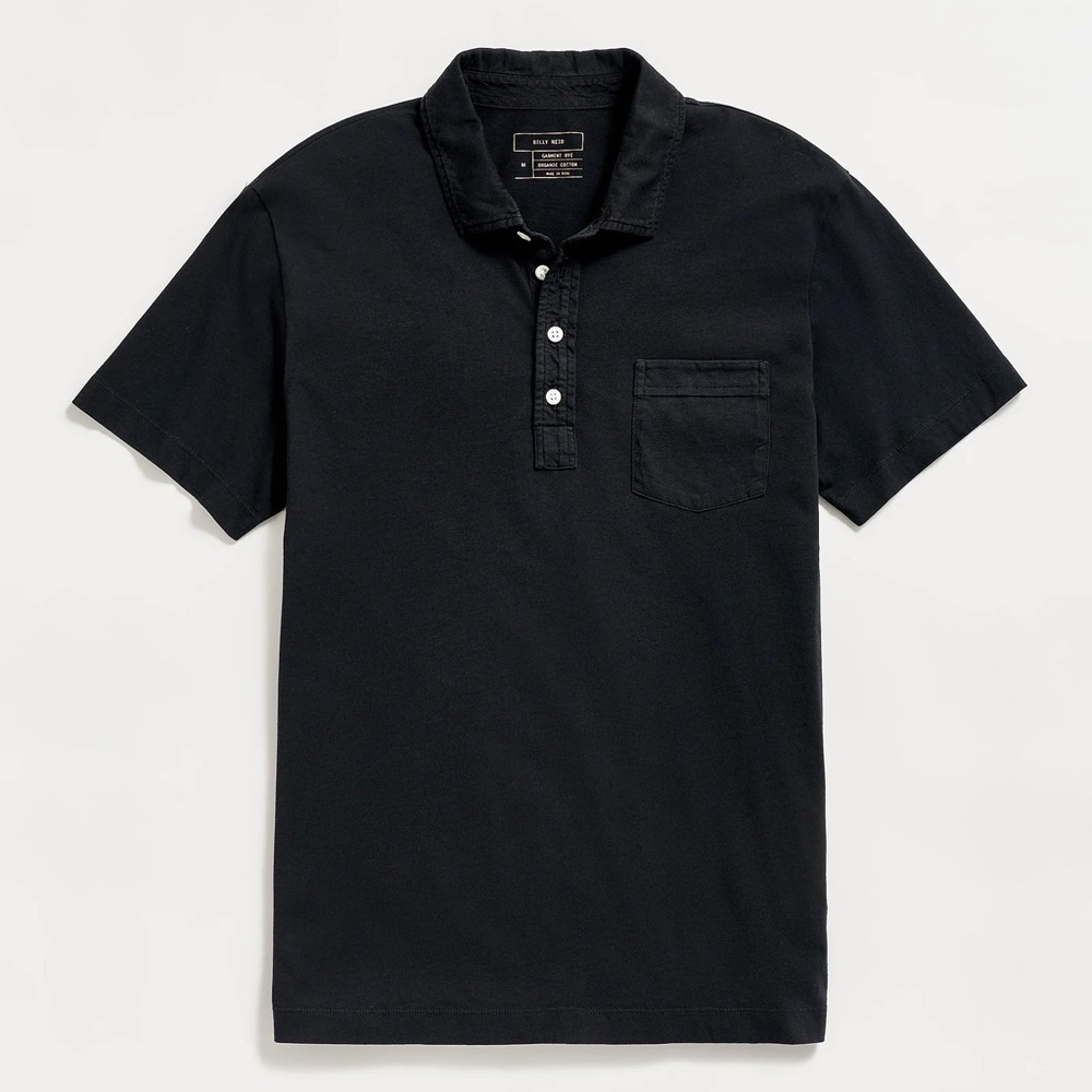 Billy Reid Black Polo Shirt size‎ L